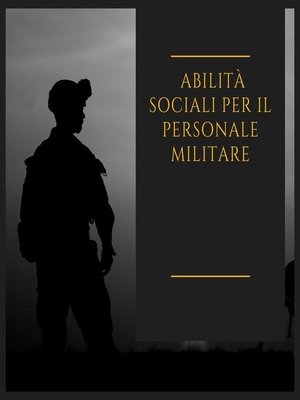 cover image of Abilità sociali per il personale militare